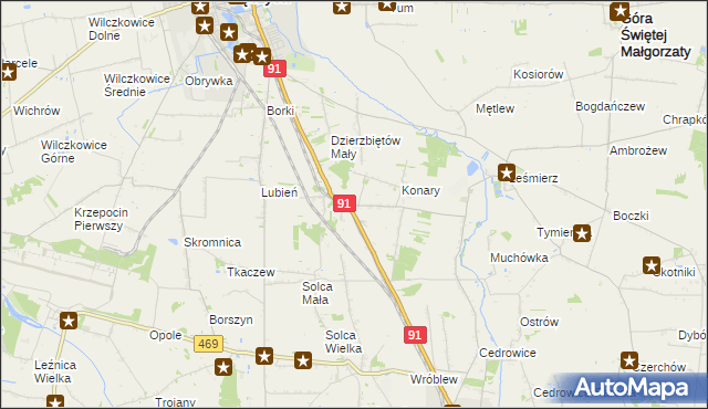 mapa Sierpów, Sierpów na mapie Targeo
