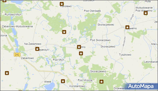 mapa Sitno gmina Sośno, Sitno gmina Sośno na mapie Targeo