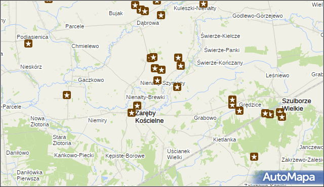 mapa Skłody-Stachy, Skłody-Stachy na mapie Targeo