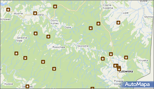 mapa Skorodne, Skorodne na mapie Targeo