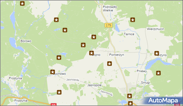 mapa Ślizno, Ślizno na mapie Targeo