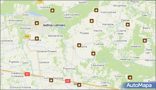 mapa Słupica, Słupica na mapie Targeo