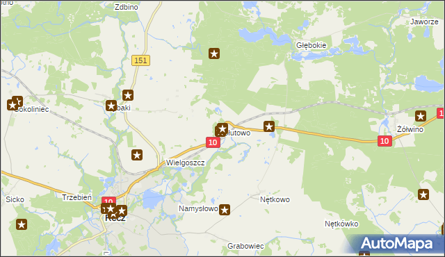mapa Słutowo, Słutowo na mapie Targeo
