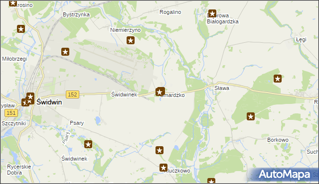 mapa Smardzko, Smardzko na mapie Targeo
