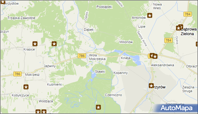 mapa Smyków gmina Przyrów, Smyków gmina Przyrów na mapie Targeo