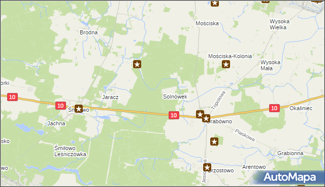 mapa Solnówek, Solnówek na mapie Targeo