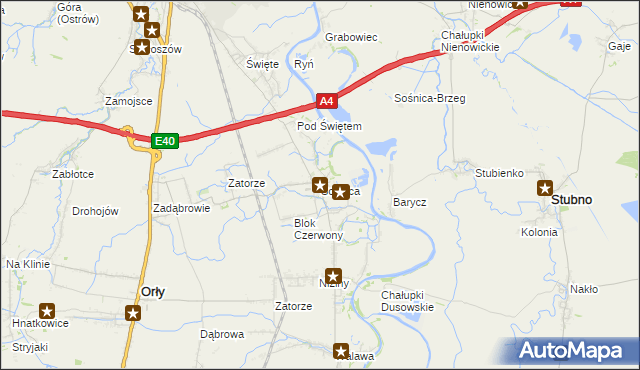 mapa Sośnica gmina Radymno, Sośnica gmina Radymno na mapie Targeo