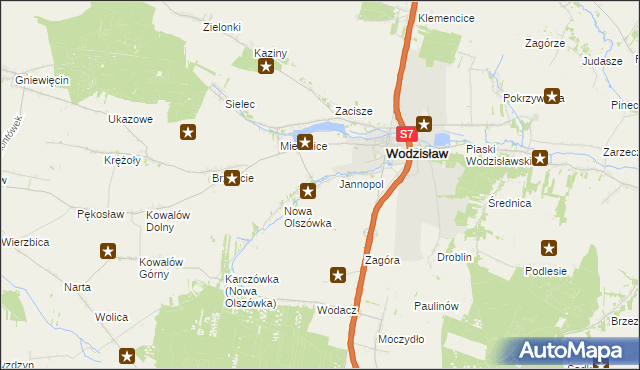 mapa Stara Olszówka, Stara Olszówka na mapie Targeo