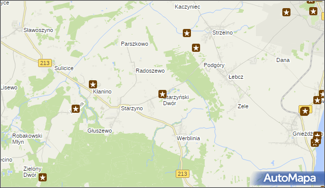 mapa Starzyński Dwór, Starzyński Dwór na mapie Targeo