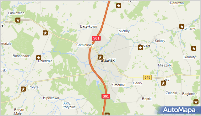 mapa Stawiski, Stawiski na mapie Targeo