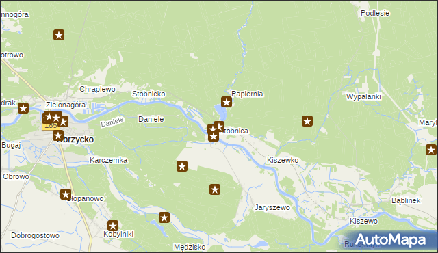 mapa Stobnica gmina Oborniki, Stobnica gmina Oborniki na mapie Targeo