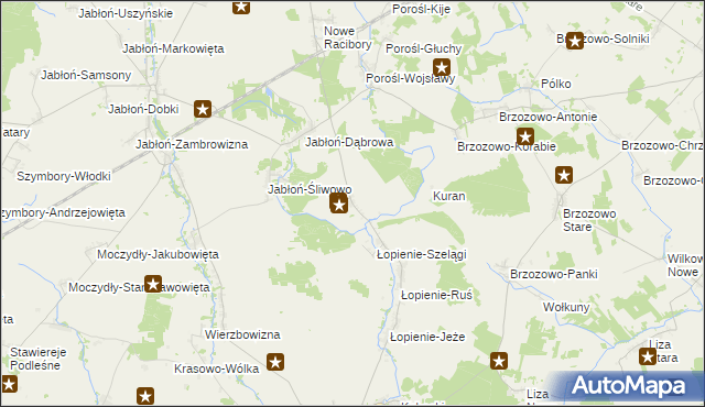 mapa Stokowisko, Stokowisko na mapie Targeo