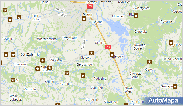 mapa Strzegocice, Strzegocice na mapie Targeo