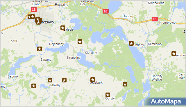 mapa Studzianek gmina Barczewo, Studzianek gmina Barczewo na mapie Targeo