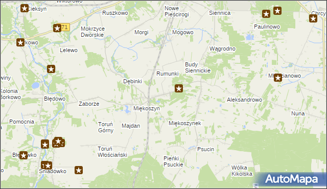 mapa Studzianki gmina Nasielsk, Studzianki gmina Nasielsk na mapie Targeo