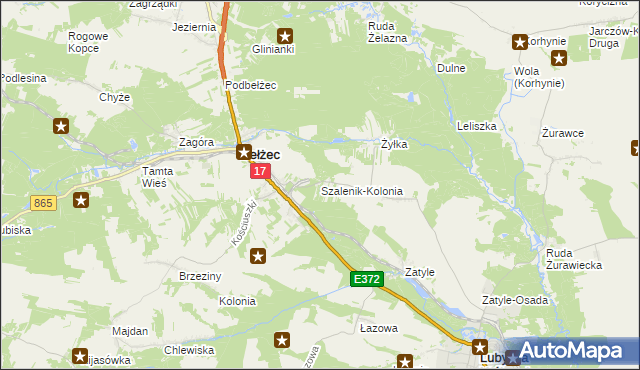 mapa Szalenik-Kolonia, Szalenik-Kolonia na mapie Targeo