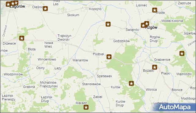 mapa Szetlew, Szetlew na mapie Targeo
