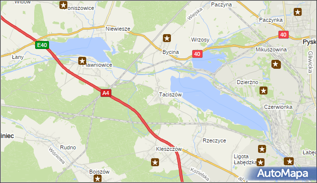 mapa Taciszów, Taciszów na mapie Targeo