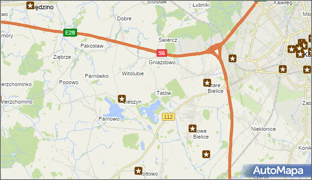 mapa Tatów, Tatów na mapie Targeo