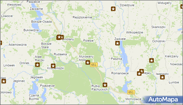 mapa Teklinowo Gajówka, Teklinowo Gajówka na mapie Targeo