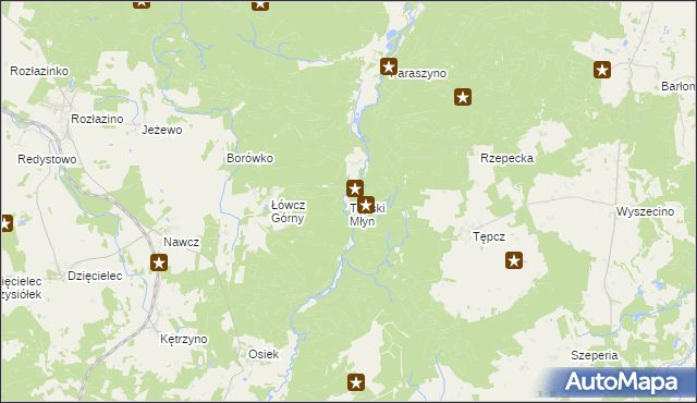 mapa Tępski Młyn, Tępski Młyn na mapie Targeo