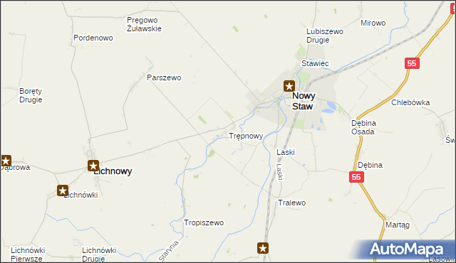 mapa Trępnowy, Trępnowy na mapie Targeo