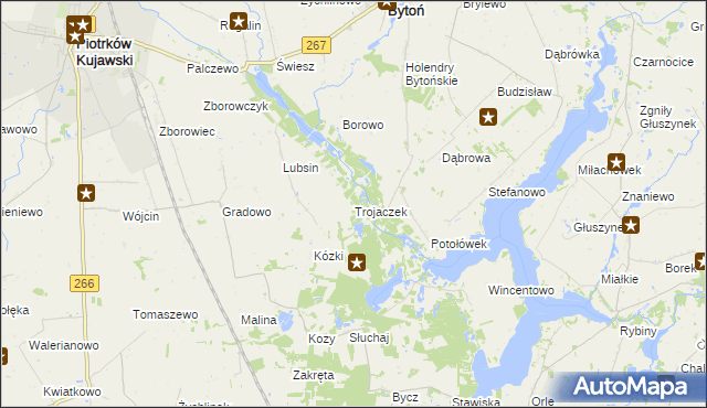 mapa Trojaczek, Trojaczek na mapie Targeo