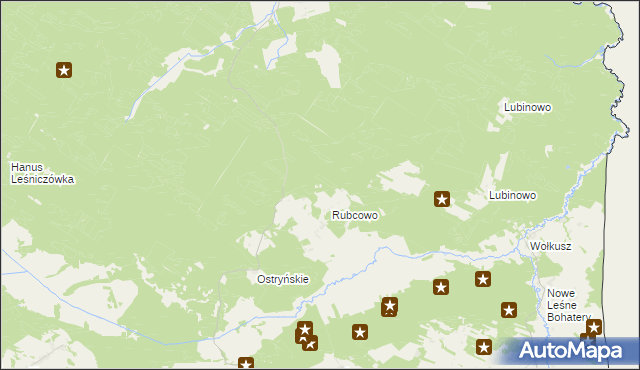 mapa Trzy Kopce gmina Płaska, Trzy Kopce gmina Płaska na mapie Targeo
