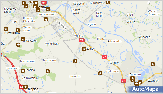 mapa Tuczempy, Tuczempy na mapie Targeo