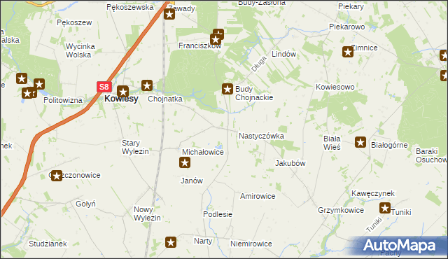 mapa Turowa Wola, Turowa Wola na mapie Targeo