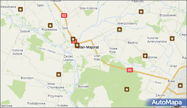 mapa Ulan Mały, Ulan Mały na mapie Targeo