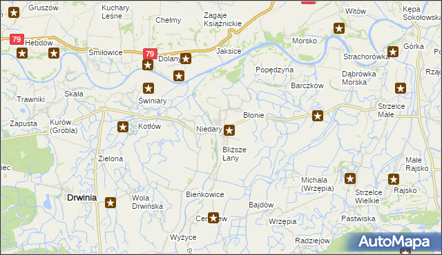 mapa Uście Solne, Uście Solne na mapie Targeo