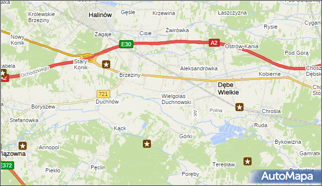 mapa Wielgolas Duchnowski, Wielgolas Duchnowski na mapie Targeo