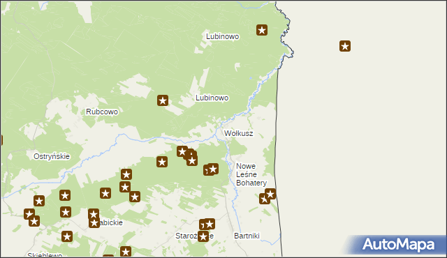 mapa Wołkusz, Wołkusz na mapie Targeo