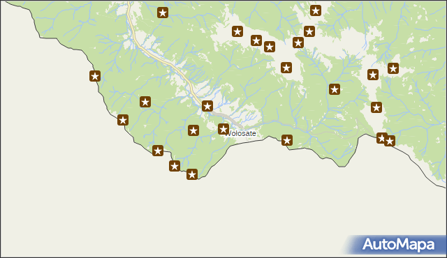 mapa Wołosate, Wołosate na mapie Targeo