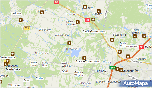 mapa Wręcza, Wręcza na mapie Targeo