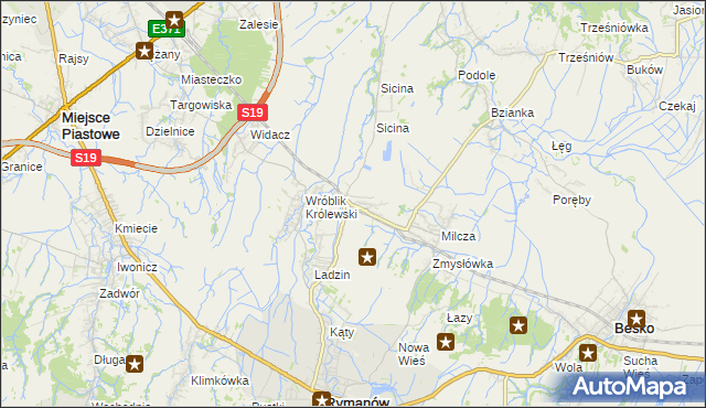 mapa Wróblik Szlachecki, Wróblik Szlachecki na mapie Targeo