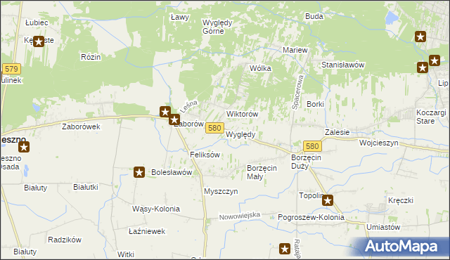 mapa Wyględy, Wyględy na mapie Targeo