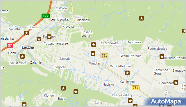 mapa Wzdół Rządowy, Wzdół Rządowy na mapie Targeo