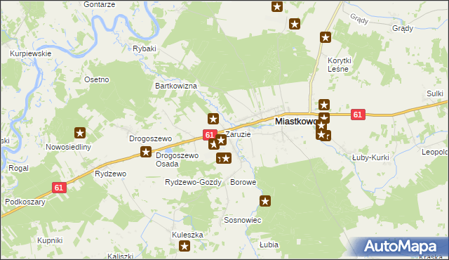 mapa Zaruzie, Zaruzie na mapie Targeo