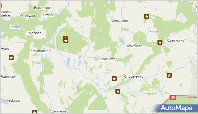 mapa Żelazkowo gmina Nowa Wieś Lęborska, Żelazkowo gmina Nowa Wieś Lęborska na mapie Targeo