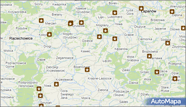 mapa Żerosławice, Żerosławice na mapie Targeo