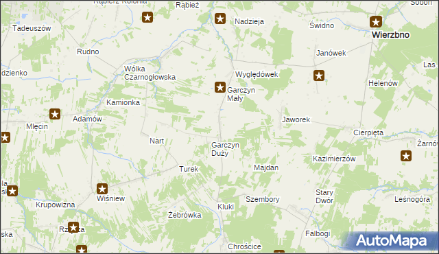 mapa Zimnowoda gmina Kałuszyn, Zimnowoda gmina Kałuszyn na mapie Targeo