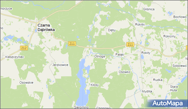 mapa Otnoga, Otnoga na mapie Targeo