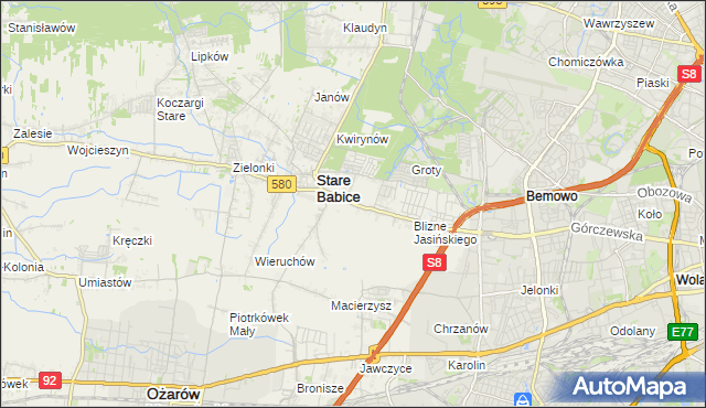 mapa Latchorzew, Latchorzew na mapie Targeo