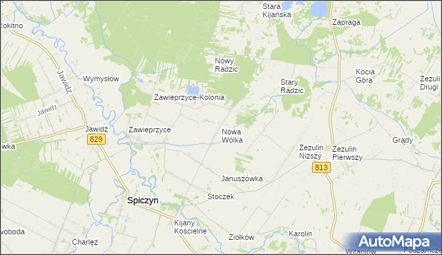mapa Nowa Wólka, Nowa Wólka na mapie Targeo