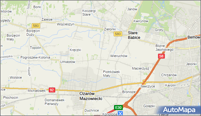 mapa Strzykuły, Strzykuły na mapie Targeo