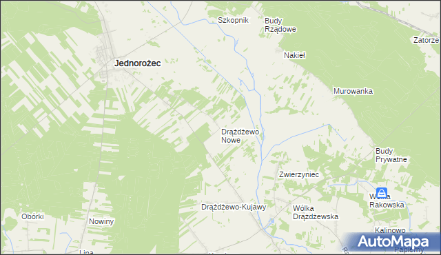 mapa Drążdżewo Nowe, Drążdżewo Nowe na mapie Targeo
