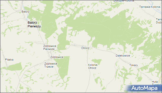 mapa Otrocz, Otrocz na mapie Targeo