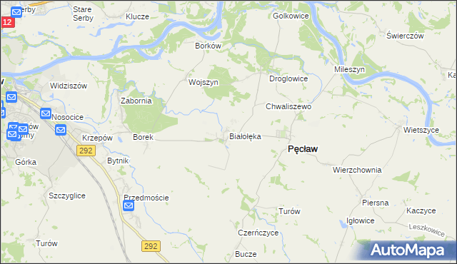 mapa Białołęka, Białołęka na mapie Targeo